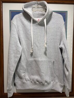 Heather Light Gray Pullover Hoodie with Kangaroo Pocket